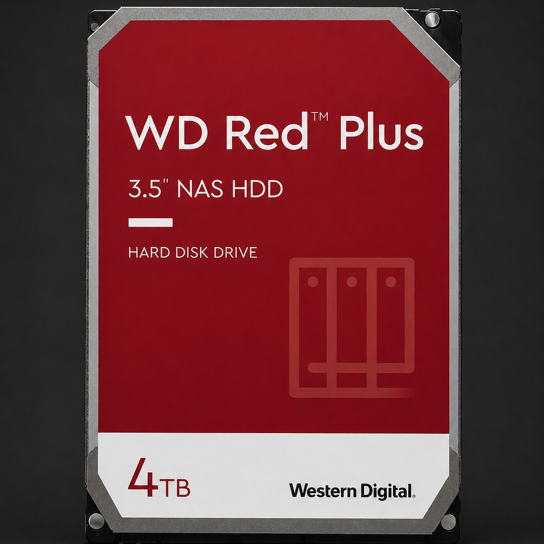 Western Digital Red Plus 4TB SATA 6Gb/s 3.5" NAS Hard Disk Drive