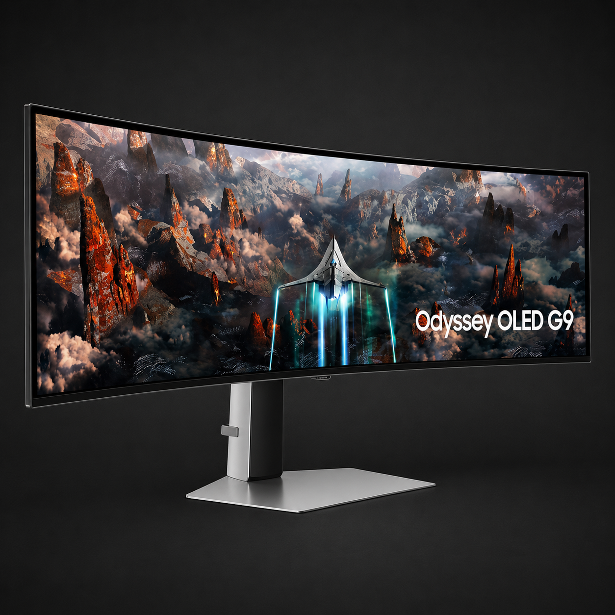 SAMSUNG Odyssey G9 G93SC Gaming Curved Monitor, 49" Dual 2K OLED Display, 240Hz Refresh Rate
