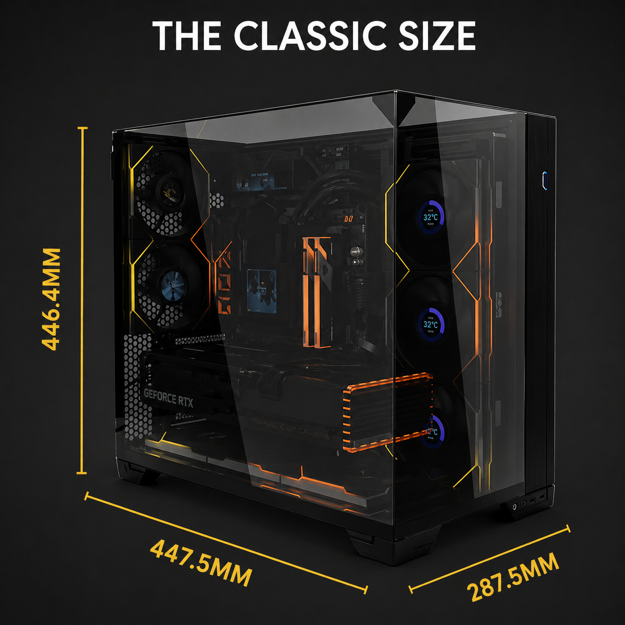 Lian Li O11 Vision Compact Tower Computer Case