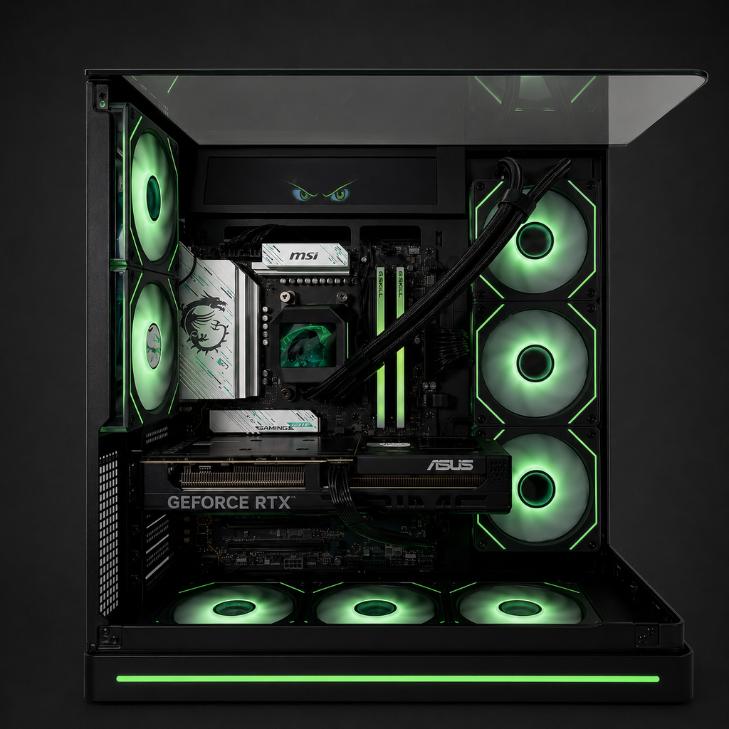 Basilisk Gaming PC (Ryzen 7 7800X3D, 32 GB DDR5 RAM, RTX 5060 Ti 16GB GPU)