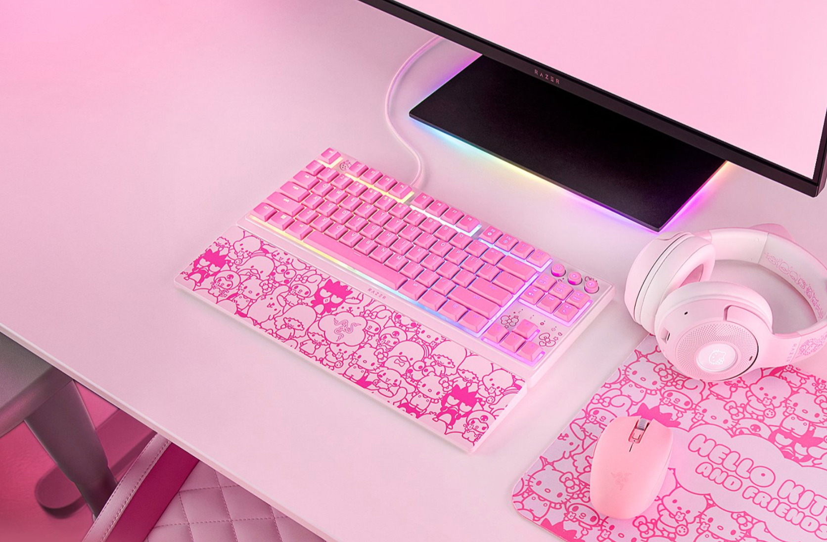 Razer Ornata V3 Tenkeyless - Hello Kitty and Friends Edition