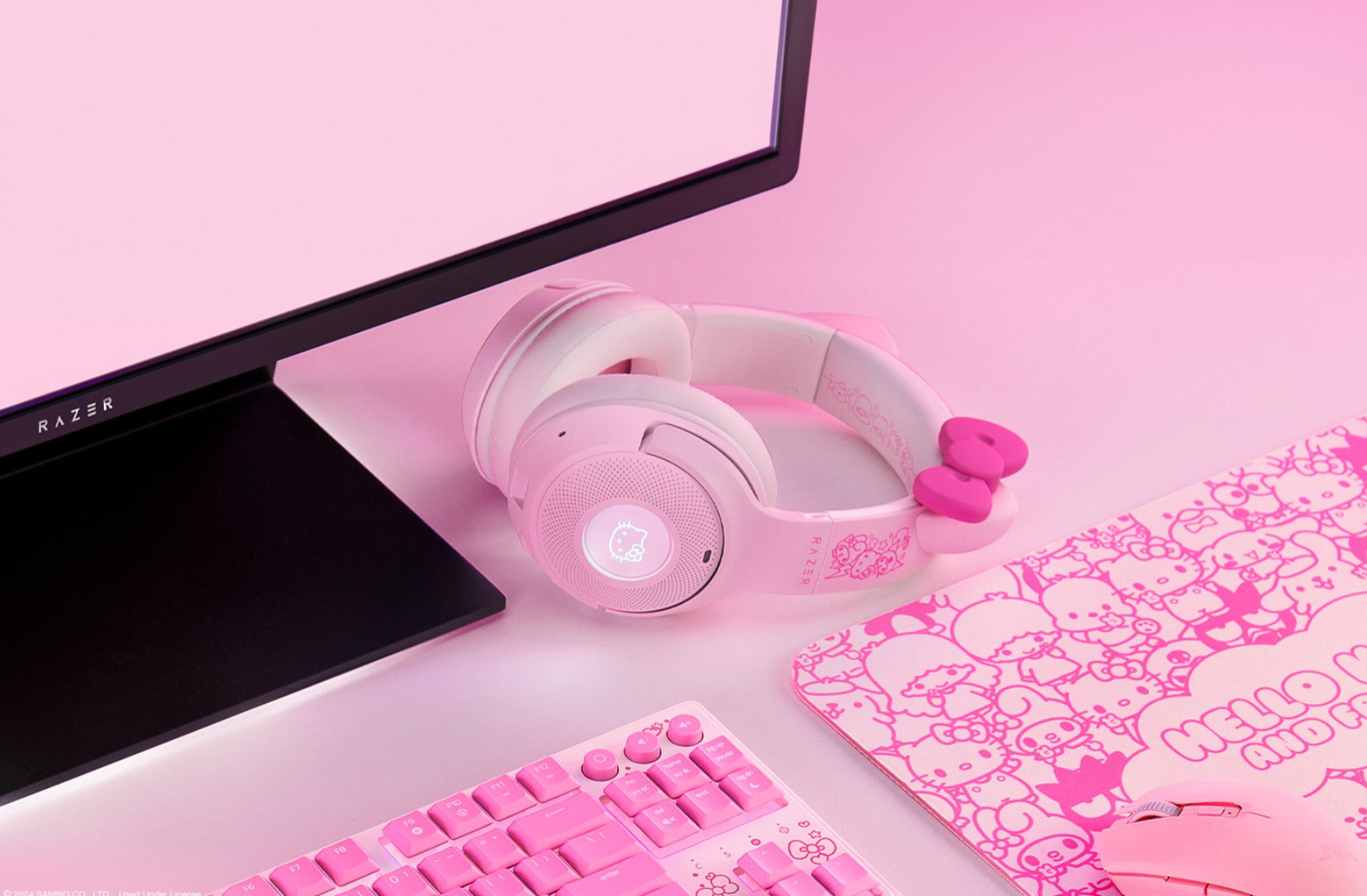 Razer Kraken Kitty V2 BT - Hello Kitty and Friends Edition