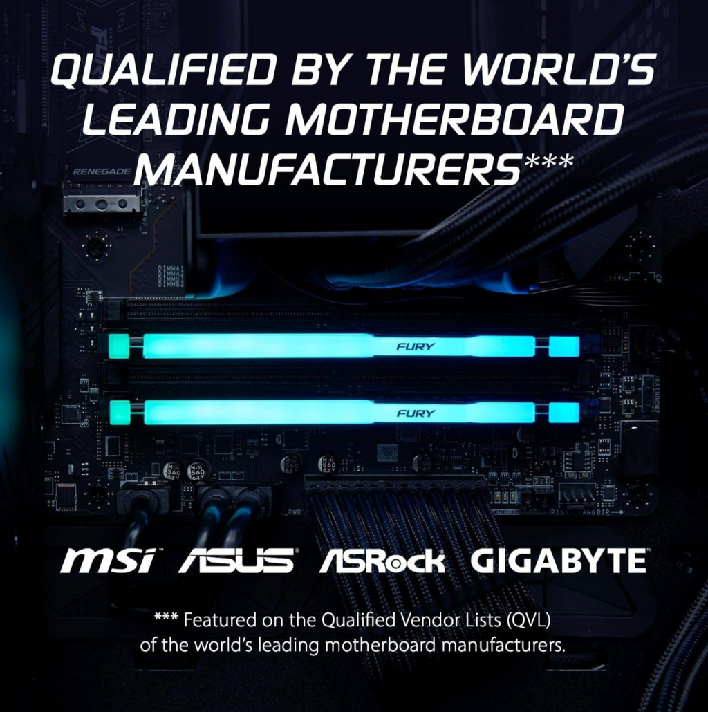 Kingston Fury Beast RGB 32GB (2x16GB) DDR5 Dual Desktop Memory Kit